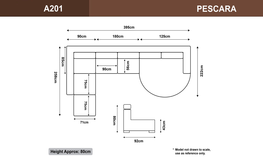 Pescara Leather Sofa Lounge Set